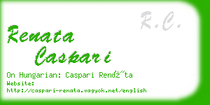 renata caspari business card